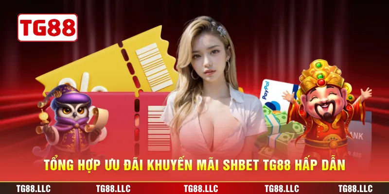 Tổng hợp ưu đãi khuyến mãi SHBET TG88 hấp dẫn