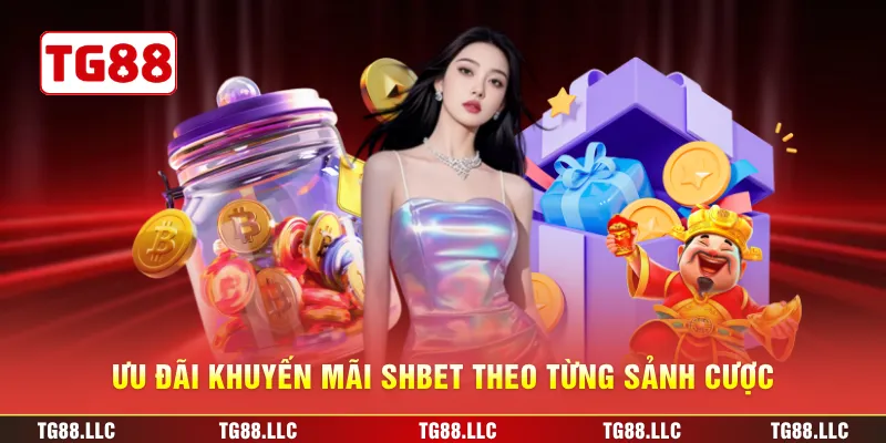 Ưu đãi khuyến mãi SHBET theo từng sảnh cược